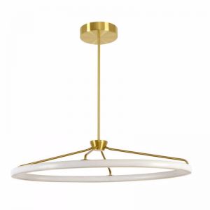 Palermo LED 800mm Colour Switching Pendant or Close to Ceiling Fitting in Brass | Beacon Lighting