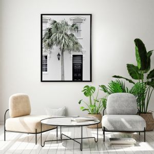 Palm Street | Framed Canvas Art Print