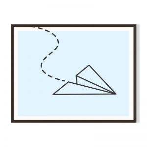 Paper Plane 2 | Framed Print by Little Laneway
