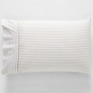 Parish Standard Pillowcase | Pair | Natural & White