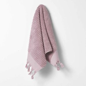 Paros Rib Hand Towel | Lilac | by Aura Home
