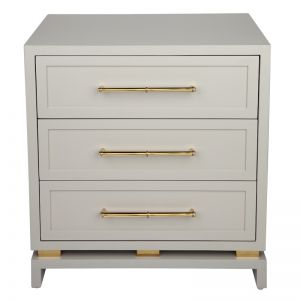 Pearl Bedside Table | Large | Grey