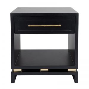 Pearl Bedside Table | Small | Black