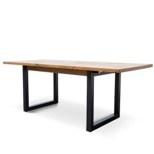 Percy Extendable Dining Table | European Knotty Oak and Peppercorn