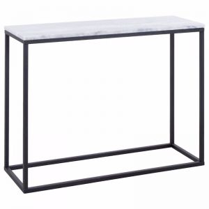 Perin 100cm Marble Console Table | White | Schots