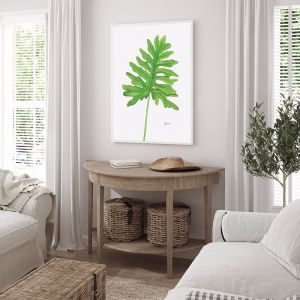 Philodendron Living in Green Fine Art Print | by Pick a Pear | Framed
