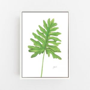 Philodendron Living in Green Wall Art Print | by Pick a Pear | Canvas