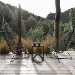 Piha Loungers in Stainless Steel | Set of 2 | Black