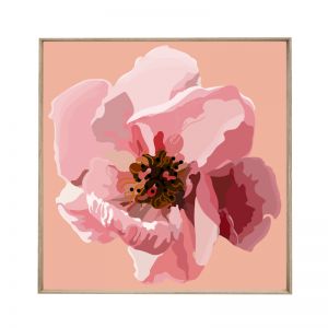 Pink Fleur | Framed Canvas Print