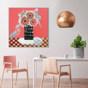 Pink Pollies | Amanda Skye-Mulder | Canvas or Print by Artist Lane