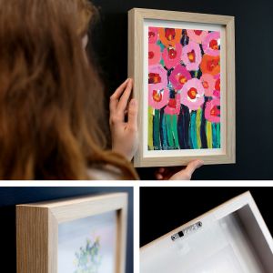 Pink Poppies | Anna Blatman | Mini Framed Print by Artist Lane