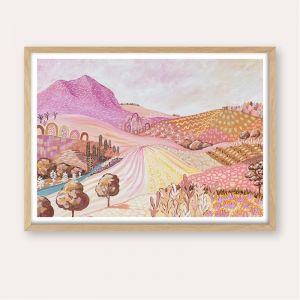 Pink Rock | Abstract Landscape | UNFRAMED Fine Art Print | Various Sizes