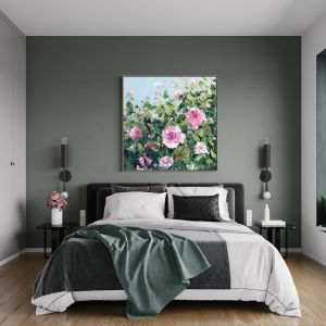 Pink Roses | Angela Hawkey | Canvas or Print by Artist Lane