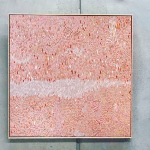 Pink Sky | 140cm x 140cm | Canvas Print | Oak Frame