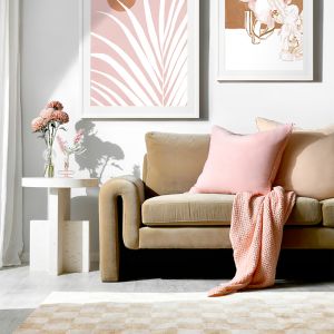 Pink Textured Throw | 200 x 130cm