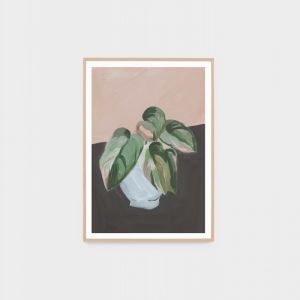 Plant Study Blush 1 | Framed Art Print