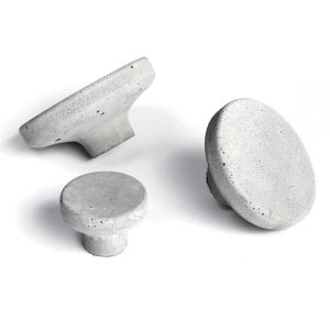 Pomolo Concrete Knob Collection | Light Grey