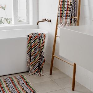 Pompom Bath Mat | Multicoloured