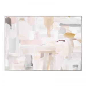 Porcelaine Abstract | Framed Canvas Print