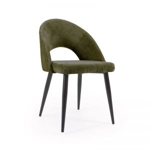Mael Dining Chair | Green Chenille