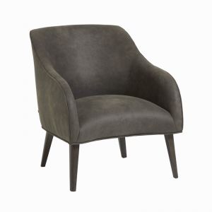 Bobly Armchair In Graphite Vegan Leather