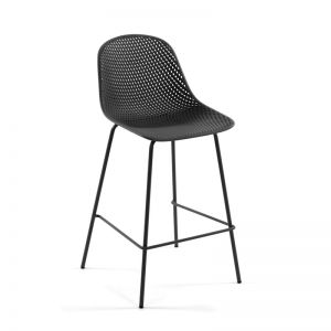 Quinby Outdoor Stool Grey | 75cm Seat