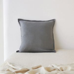 Pure Linen Cushion Cover | 50x50cm | Charcoal