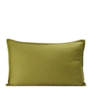 Pure Linen Cushion Cover | 60x40cm | Foliage