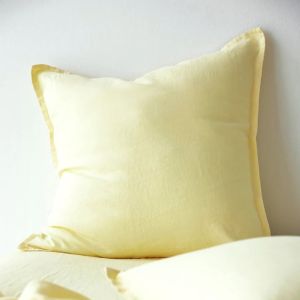 Pure Linen European Pillowcase | Buttercup