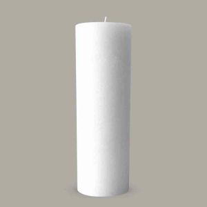 Pure White Textured Candle | Large | Candle Kiosk