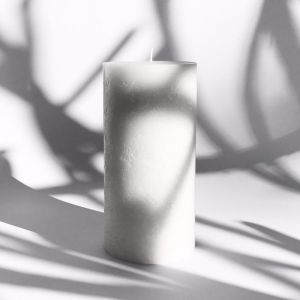 Pure White Textured Candle | Medium | Candle Kiosk