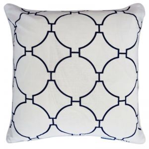 QUINNS Hampton Link Cushion Cover | Dark Blue | 50x50cm