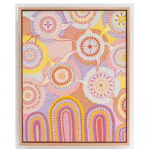 Rainbow Dreaming | Framed Limited Edition Canvas Print by Daisy Hill