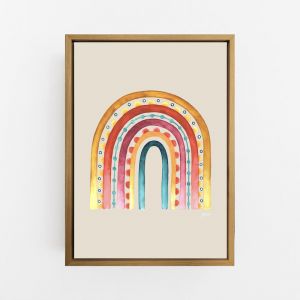 Rainbow Warrior in Sunset Ivory Wall Art Print | by Pick a Pear | Canvas