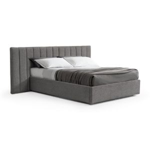 Ralph Wide Base Queen Bed Frame | Spec Charcoal