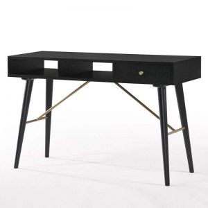 RANIA Black Ash Veneer 120cm Study Desk Console Table