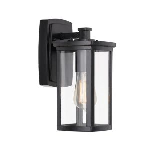 Reese Exterior Wall Light | Small | Black and Clear