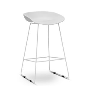 Replica Hay Sled Barstool | All White | Set of 2 | by L3 Home