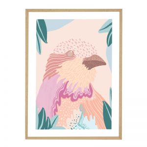 Resort Budgie | Flat Natural Frame | Front View