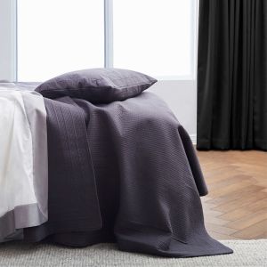 Resort Quilted Bedspread Charcoal