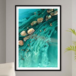 Rise Above Seashells 1 Abstract Ocean Artwork | ACRYLIC Limited Edition Print | Antuanelle