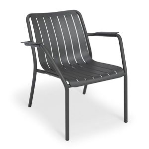 Roku Outdoor Lounge Chair | Matte Charcoal