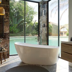 Romano Freestanding Bath | 1700mm | Semi Gloss White