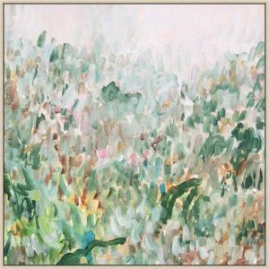 Rosea Flora | 1m x 1m | Framed Canvas Print by Jonathan Gemmell