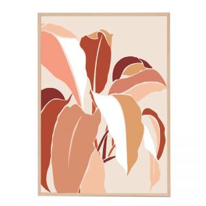 Rouge Aloe  | Front View | Soft Oak Frame