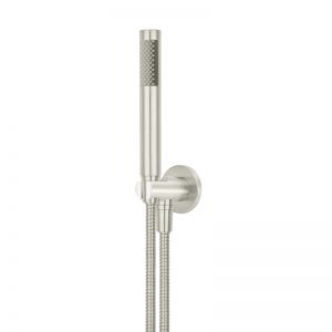 Round Hand Shower on Fixed Bracket | PVD Brushed Nickel | MZ08-R-PVDBN