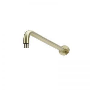 Round Wall Shower | 400mm Curved Arm | PVD Tiger Bronze | MA09-400-PVDBB