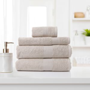 Royal Comfort Cotton Bamboo Towel 4pc Set | Various Colours