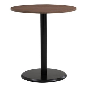 Runda Round Dining Table | 70cm | Walnut & Black