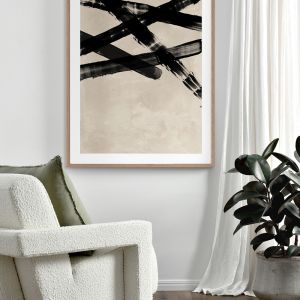 Rustic Charm Black II | Framed Art Print